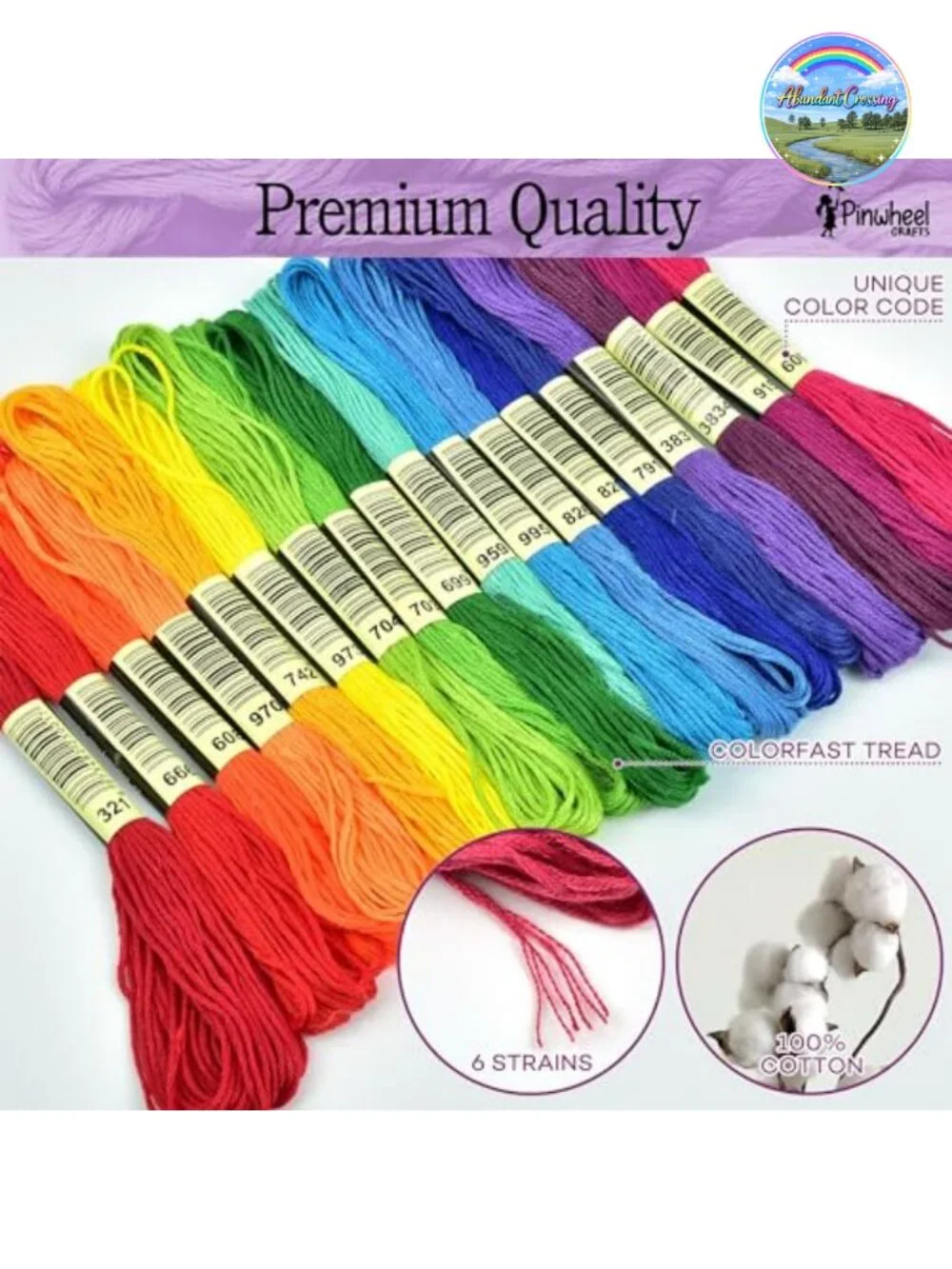 Friendship Bracelet Kit with 100 Floss Threads, Metal Beads & Storage Bag